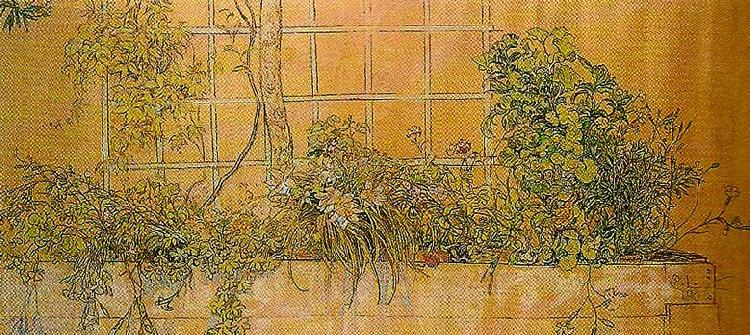 Carl Larsson blomsterrabatt China oil painting art